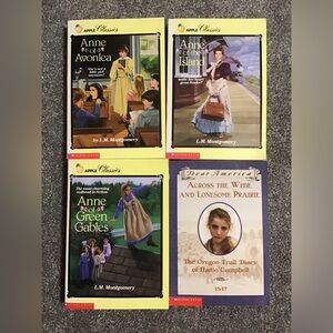 3 Books from Anne Of Green Gables and Dear America Oregon Trail Diary